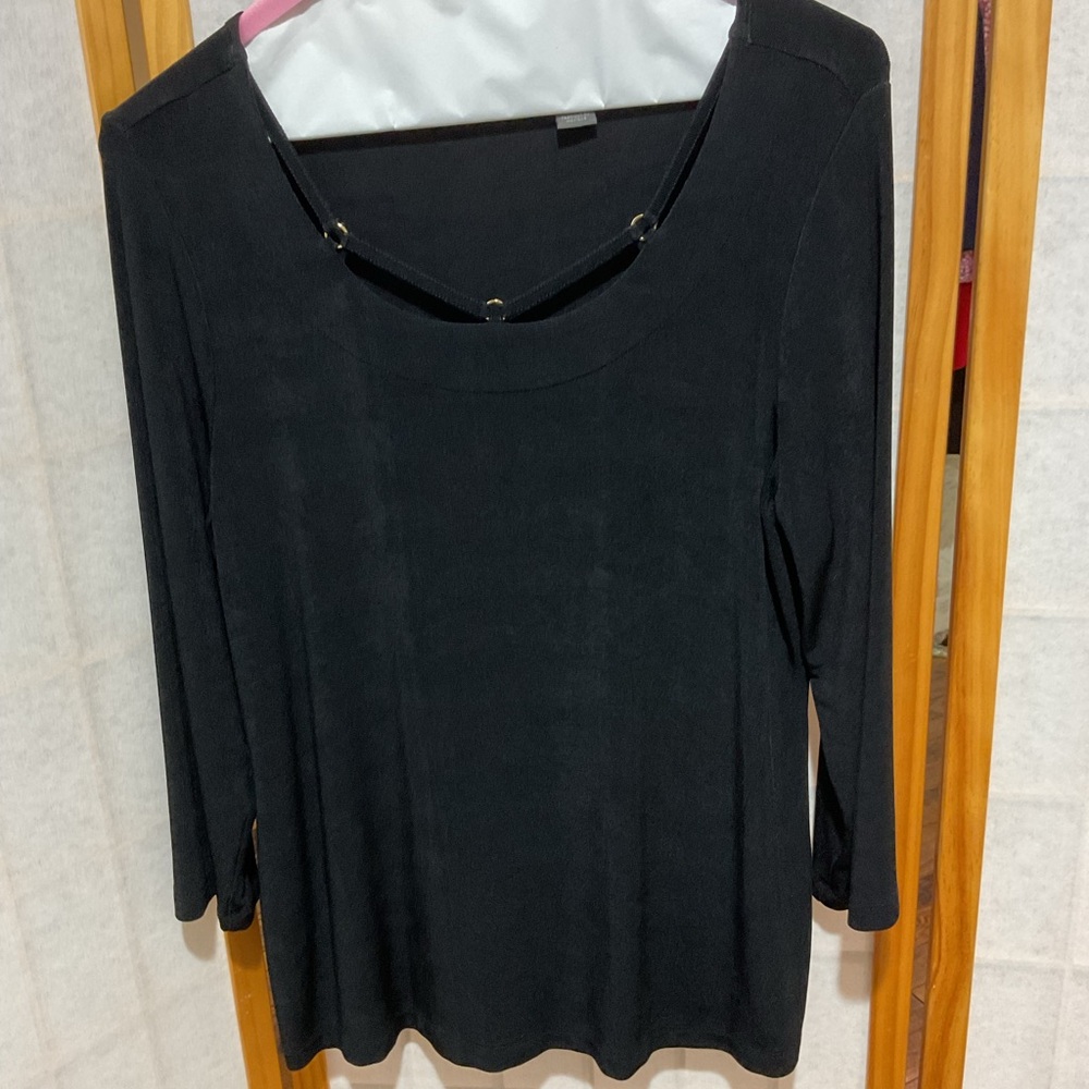 Elegant Black Long Sleeve Top